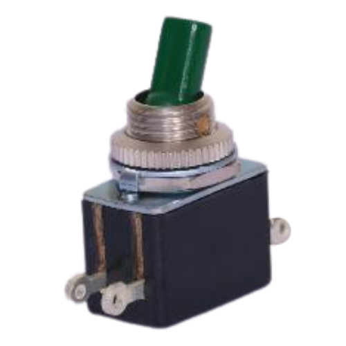 Gilard 713-12G - TOGGLE SWITCH SPDT 4.5 AMP.GREEN