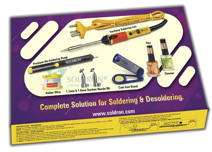 SOLDRON SOLDERING AND DESOLDERING KIT